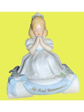 First Communion Girl Religious Enesco Figurine 1989